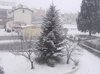 L'inizio della nevicata l'11 pomeriggio